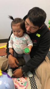 Oscar Cruz and his daughter