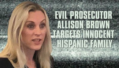 Allison Brown prosecuting innocent Oscar Cruz