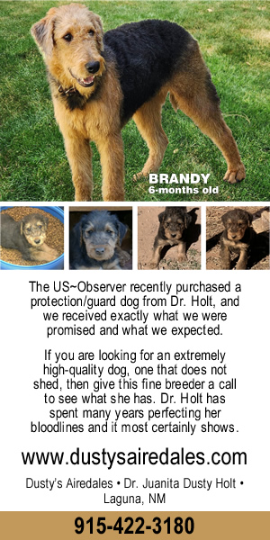 Dusty’s Airedales, Dr. Juanita Dusty Holt